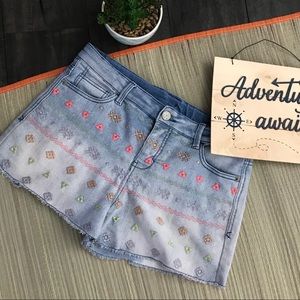 Retro Colored Needlework Shorts (Junior or Girl?)